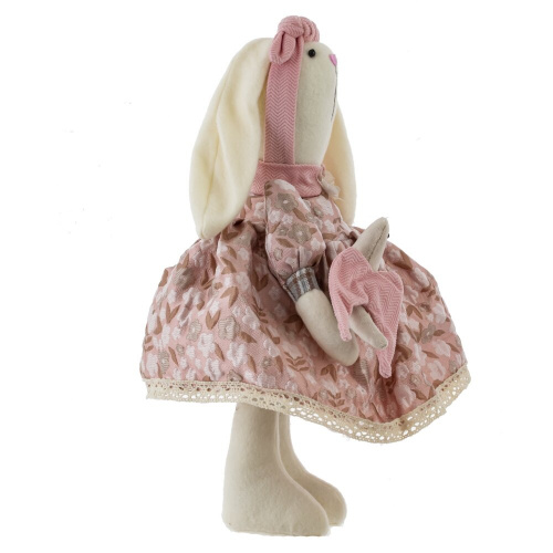 Игрушка набивная "Заяц/Зайка", L18 W10 H34 см, 2в. фото 6 Игрушка набивная "Заяц/Зайка", L18 W10 H34 см, 2в. фото 6