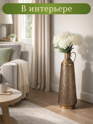 Ваза для искусственных цветов, L21 W21 H59,5 см фото 6