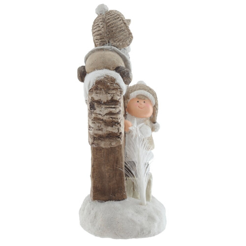 Фигурка декоративная с подсветкой "Дети", L29 W17 H42 см фото 3