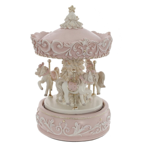 Фигурка декоративная "Карусель" (муз, движ), L11 W11 H18 см, 2в. фото 3