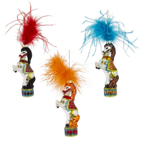 Украшение новогоднее "Лошадка", L5 W3 H15 см, 3в. Украшение новогоднее "Лошадка", L5 W3 H15 см, 3в.