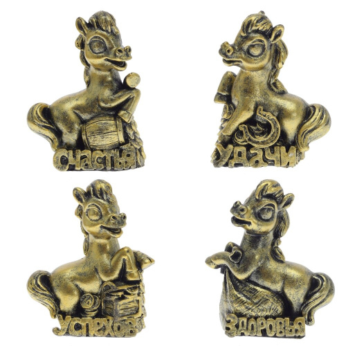 Копилка "Лошадь", L7 W5 H10 см, 4в.