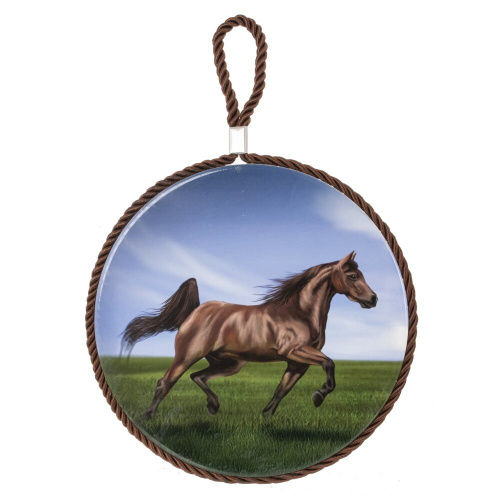 Декоративная подставка под горячее с подвеской "Лошадь", D 17 см, L17 W17 H0,5 см, 6в. фото 4 Декоративная подставка под горячее с подвеской "Лошадь", D 17 см, L17 W17 H0,5 см, 6в. фото 4