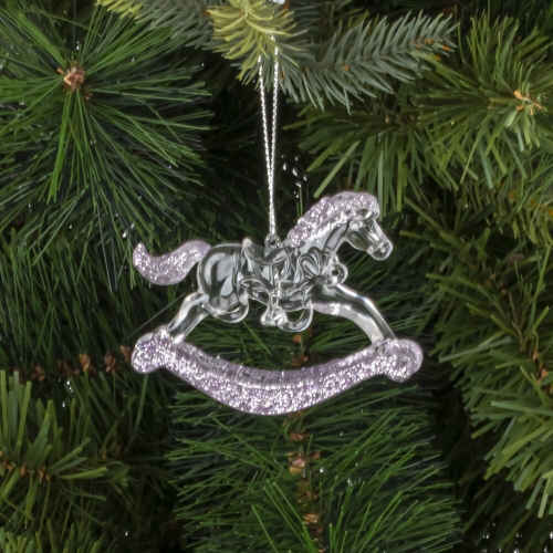 Украшение новогоднее "Лошадка", L8 W0,7 H7 см Украшение новогоднее "Лошадка", L8 W0,7 H7 см