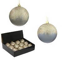 Набор из 12шт Украшение новогоднее Шар "Алмазная роскошь", D 8 см, L35 W27 H8,5 см Набор из 12шт Украшение новогоднее Шар "Алмазная роскошь", D 8 см, L35 W27 H8,5 см