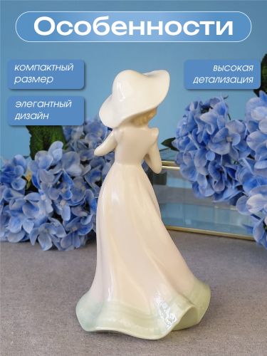 Фигурка декоративная "Девочка с собакой", L9 W7,5 H16 см фото 4