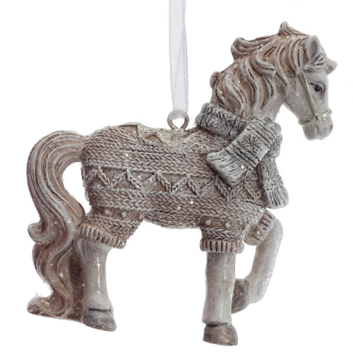 Фигурка декоративная подвесная "Лошадка", L8 W2,5 H8 см Фигурка декоративная подвесная "Лошадка", L8 W2,5 H8 см