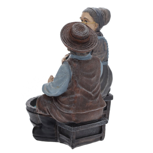 Фигурка декоративная "Бабушка с дедушкой", L11,5 W9 H12 см, 2в. фото 5 Фигурка декоративная "Бабушка с дедушкой", L11,5 W9 H12 см, 2в. фото 5