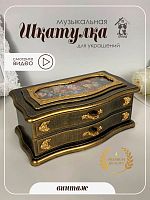 Шкатулка для украшений музыкальная, L21 W11 H9 см