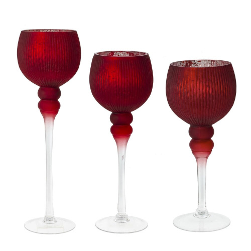 Набор из 3-х подсвечников, L33 W16 H46 см