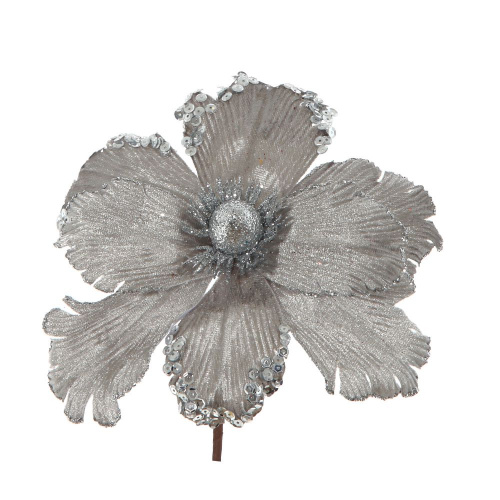 Цветок искусственный "Магнолия", L22 W22 H20 см, 3в. фото 4 Цветок искусственный "Магнолия", L22 W22 H20 см, 3в. фото 4