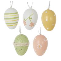 Набор из 12-ти изделий декоративных подвесных "Яйцо" (4*6), L18,5 W18,5 H4 см