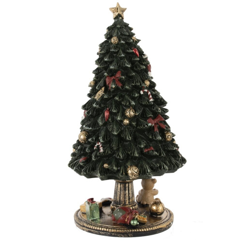 Фигурка декоративная (мех.завод,муз, движ) "Ёлка", L12 W12 H22,5 см фото 3