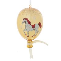 Украшение новогоднее "Воздушный шарик с лошадкой", L7 W7 H11 см