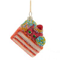 Украшение новогоднее "Торт", L8 W6 H7 см