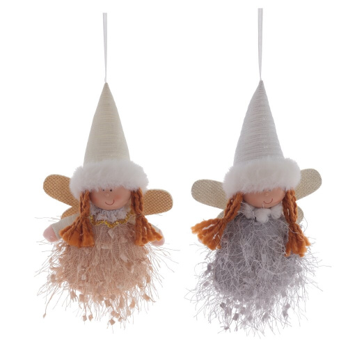 Игрушка набивная подвесная "Фея", L10 W4 H15 см, 2в. Игрушка набивная подвесная "Фея", L10 W4 H15 см, 2в.