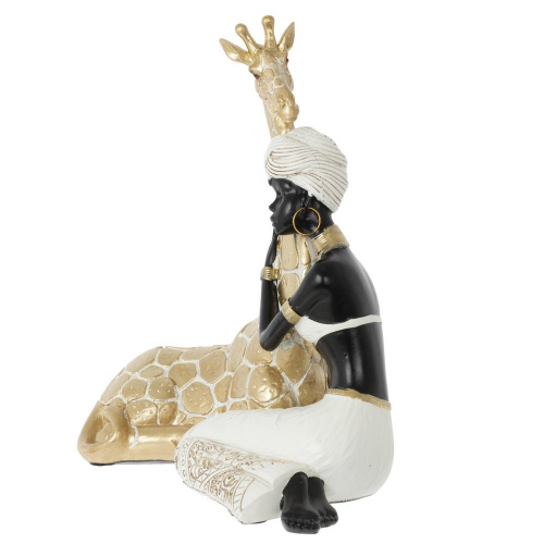 Фигурка декоративная "Африканка с жирафом", L22,5 W12 H25 см фото 2