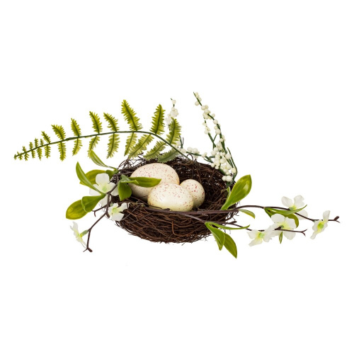 Изделие декоративное "Гнездо пасхальное", L23 W23 H10 см, 3в. фото 3