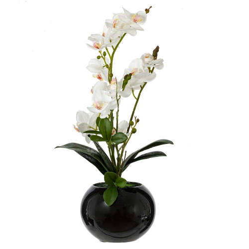 Цветочная композиция "Орхидея", L22 W22 H47 см фото 3