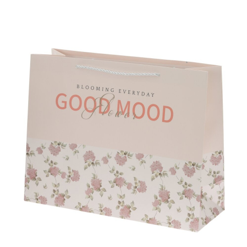 Пакет подарочный L (бумага 250г/м2, блок 12шт), L42 W15 H33 см, 4в. фото 2