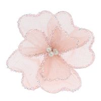 Цветок искусственный "Магнолия" (на клипсе), L16 W16 H8 см Цветок искусственный "Магнолия" (на клипсе), L16 W16 H8 см