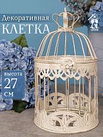 Клетка декоративная, L15 W15 H27 см