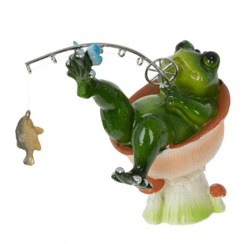 Фигурка декоративная "Лягушка", L9 W6 H11,5 см