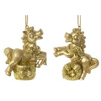 Фигурка декоративная подвесная "Лошадка", L6,5 W3,5 H7 см, 2в.