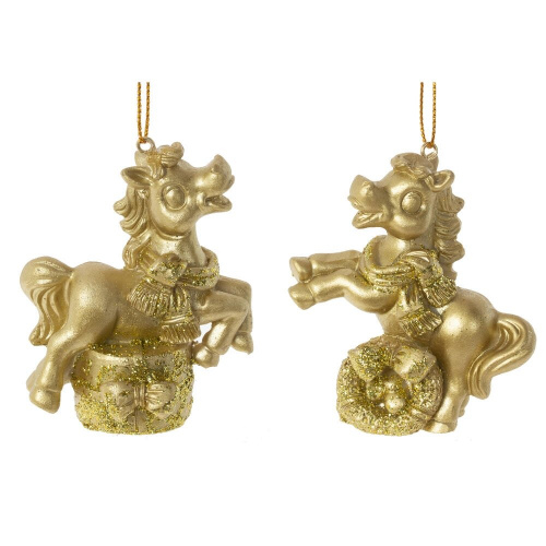 Фигурка декоративная подвесная "Лошадка", L6,5 W3,5 H7 см, 2в. Фигурка декоративная подвесная "Лошадка", L6,5 W3,5 H7 см, 2в.