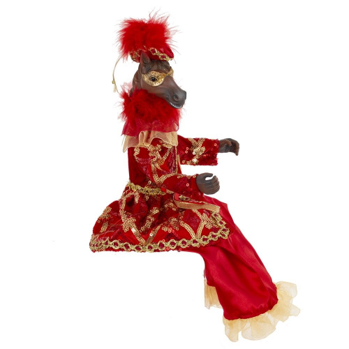 Игрушка набивная подвес "Лошадь", L15 W9 H37/22 см фото 2