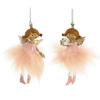 Украшение новогоднее "Ангелочек", L5 W3 H11 см, 2в.