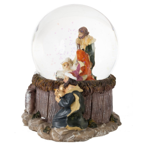 Фигурка декоративная "Рождество" в стекл шаре (ключ, музыка), D 10 см, L16 W12,5 H16,5 см фото 2 Фигурка декоративная "Рождество" в стекл шаре (ключ, музыка), D 10 см, L16 W12,5 H16,5 см фото 2