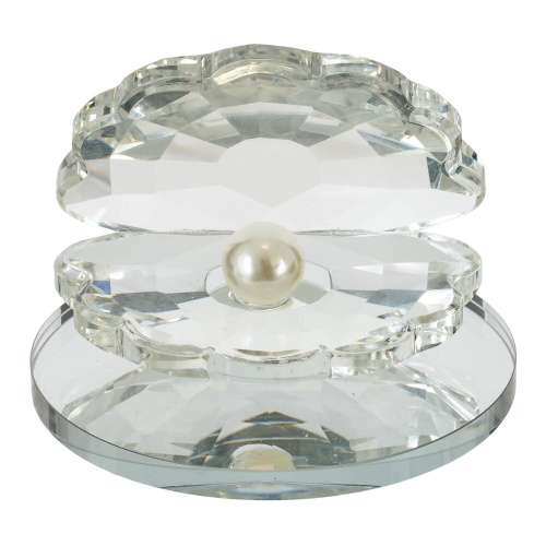 Фигурка декоративная "Жемчужина в раковине", L6 W6 H4,5 см