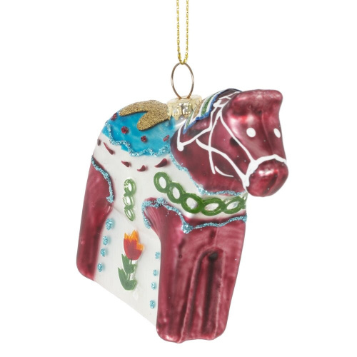 Украшение новогоднее "Лошадка", L8 W3 H8 см фото 3 Украшение новогоднее "Лошадка", L8 W3 H8 см фото 3
