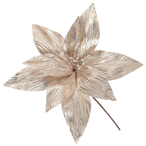 Цветок искусственный "Пуансеттия", L30 W30 H36 см