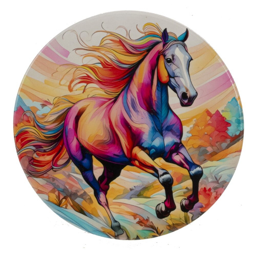 Декоративная подставка под горячее "Лошадь", D 10 см, L10 W10 H0,5 см, 4в. фото 2 Декоративная подставка под горячее "Лошадь", D 10 см, L10 W10 H0,5 см, 4в. фото 2