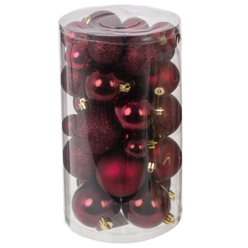 Набор из 40шт Украшение новогоднее "Шар", D6.5 см, L14 W14 H26 см фото 2 Набор из 40шт Украшение новогоднее "Шар", D6.5 см, L14 W14 H26 см фото 2