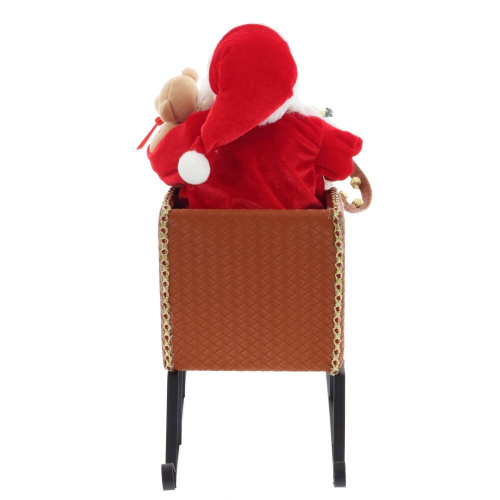 Дед Мороз на санях, L51 W22 H48 см фото 6