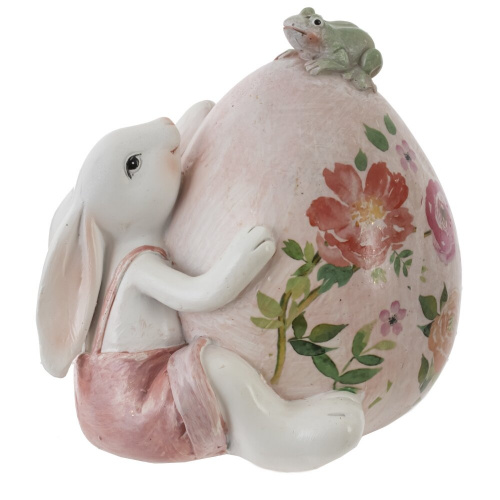 Фигурка декоративная "Заяц с яйцом", L10 W9 H10 см