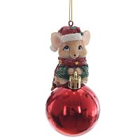 Фигурка декоративная подвесная "Мышонок", L5 W5 H10 см