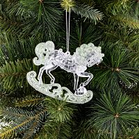 Украшение новогоднее "Лошадка", L11 W2 H10 см