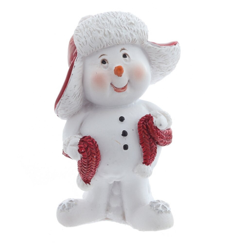 Фигурка декоративная "Снеговик", L3,5 W2,5 H5 см, 4в. фото 4 Фигурка декоративная "Снеговик", L3,5 W2,5 H5 см, 4в. фото 4