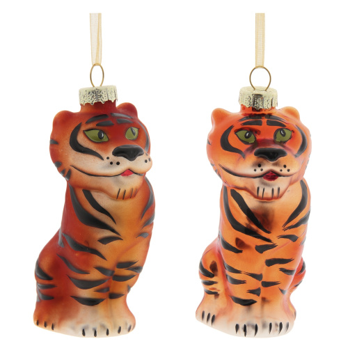 Украшение новогоднее "Тигр", L5 W5,5 H11,5 см, 2в. Украшение новогоднее "Тигр", L5 W5,5 H11,5 см, 2в.