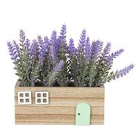 Цветочная композиция "Лаванда", L17 W6 H17,5 см