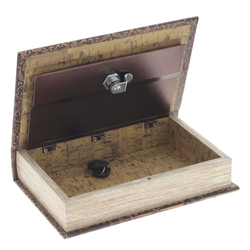 Шкатулка-книга сейф, L15,5 W5 H24 см фото 5