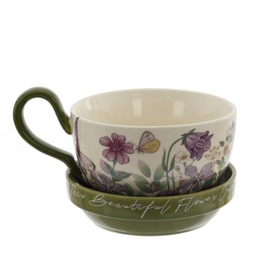 Чашка с крышкой, 400 мл, L16 W13 H9,5 см