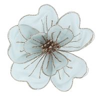 Цветок искусственный "Магнолия" (на клипсе), L17 W17 H8 см Цветок искусственный "Магнолия" (на клипсе), L17 W17 H8 см