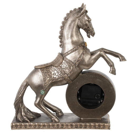 Фигурка декоративная "Лошадь" с часами (ААх1 н/п), L32 W9,5 H35 см фото 3