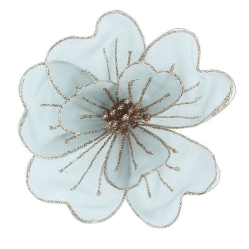 Цветок искусственный "Магнолия" (на клипсе), L17 W17 H8 см Цветок искусственный "Магнолия" (на клипсе), L17 W17 H8 см