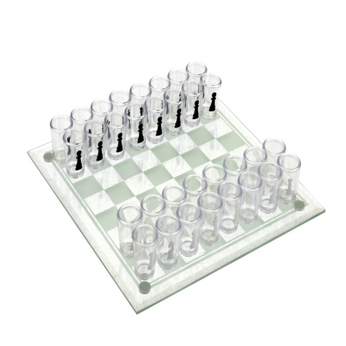 Игра настольная (питейная) "Шахматы", L22,5 W22,5 H3,5 см Игра настольная (питейная) "Шахматы", L22,5 W22,5 H3,5 см